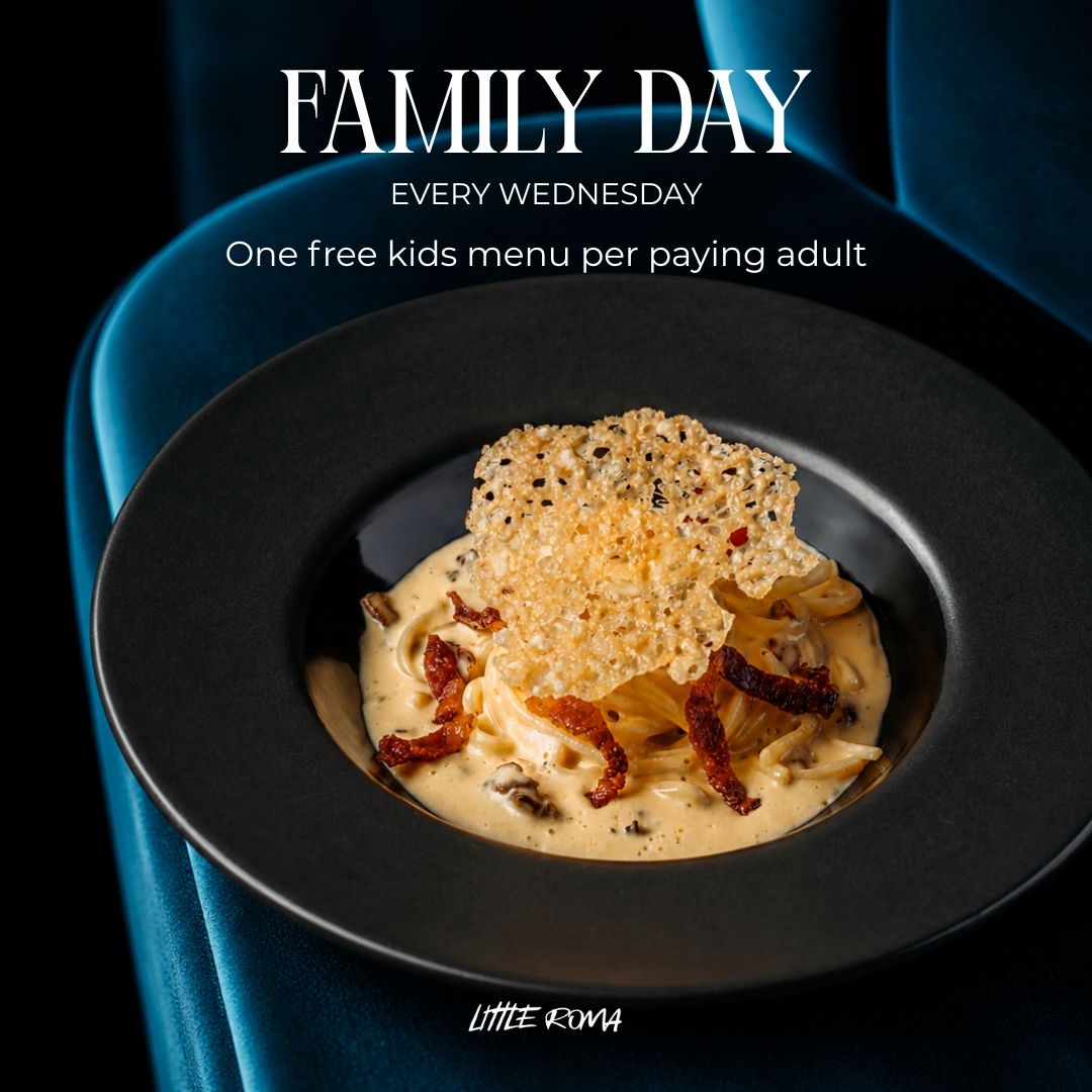 FAMILY DAY | ONE FREE KIDS MENU PER PAYING ADULT