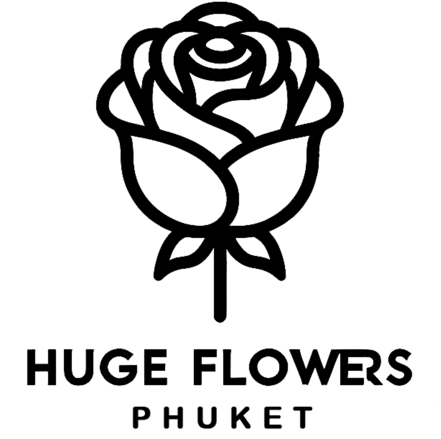 Huge Flowers logo
